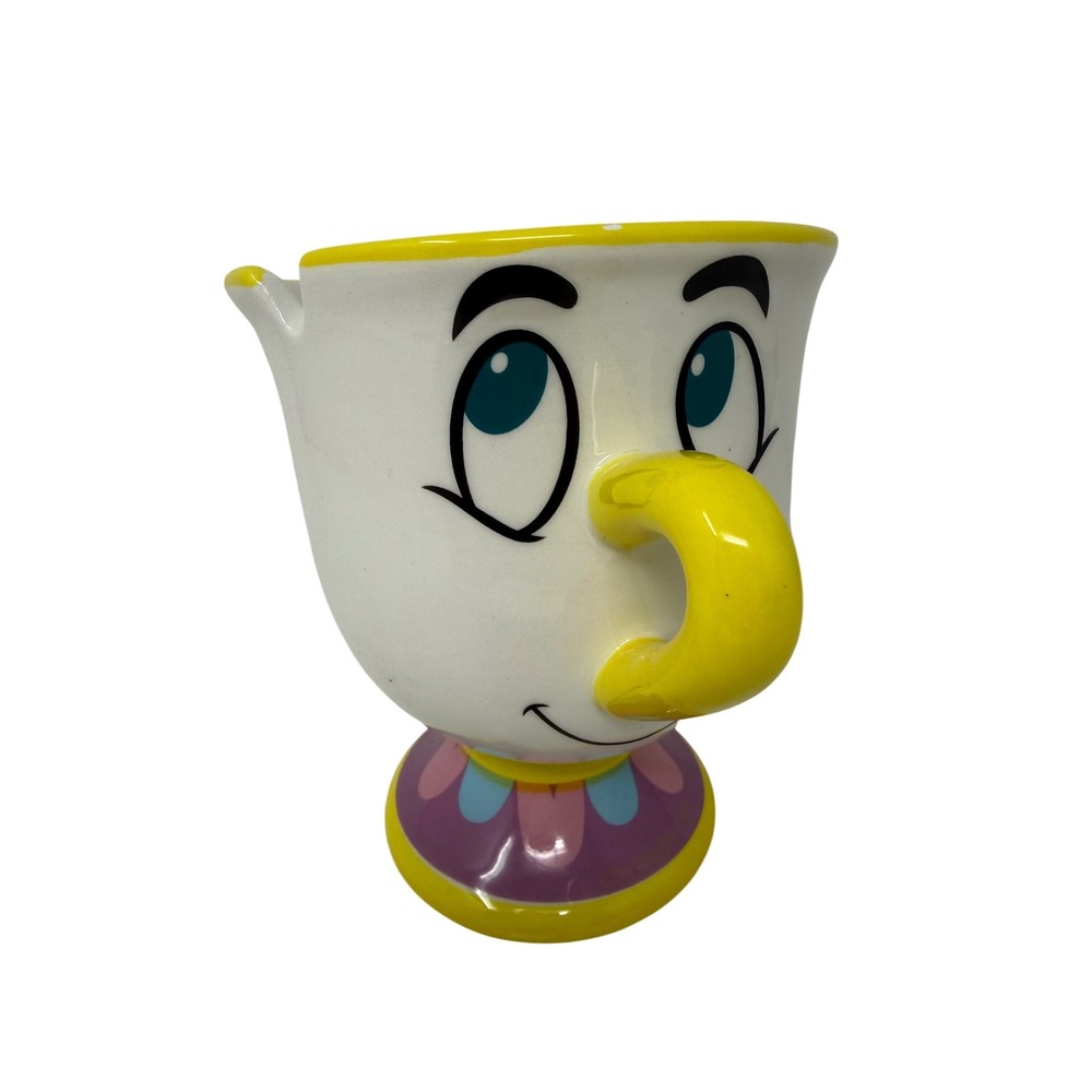 Disney Beauty and the Beast Chip Ceramic Tea Cup Mug Footed 18 oz New‎